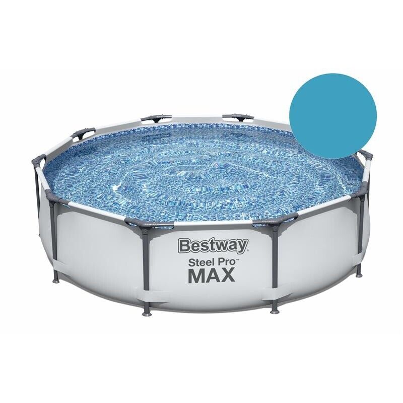 BESTWAY PISCINA FUORI TERRA STEEL PRO MAX TONDA Ø 305 X 76 CM BIANCA