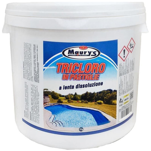 MAURY'S TRICLORO 10KG TRATTAMENTO MANTENIMENTO IN PASTIGLIE PER PISCINA