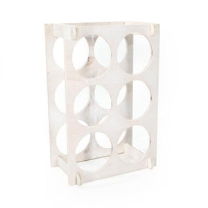 CANTINETTA WHITE REALIZZATA IN LEGNODI BETULLA GREZZO 40 X 30 CM P15 CM