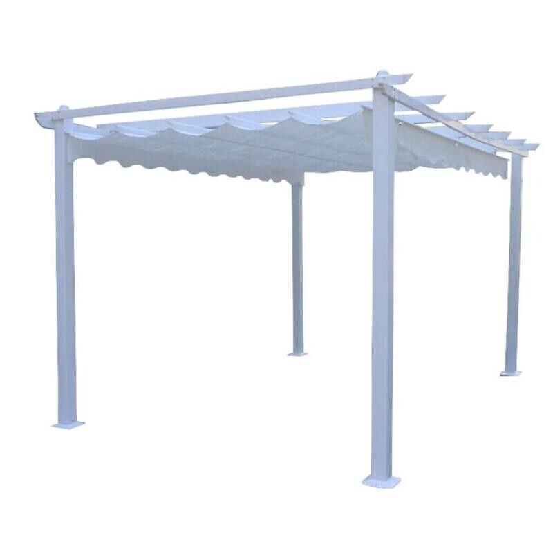 GAZEBO ASTORIA QUADRATO 3 X 3 MT IN COLORE BIANCO