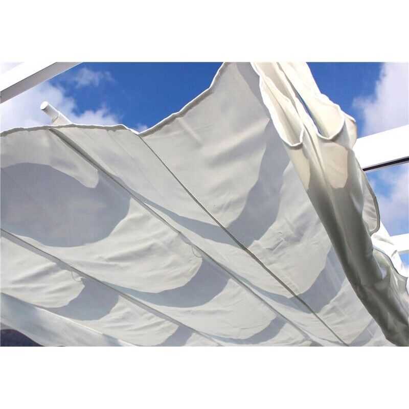 GAZEBO ASTORIA QUADRATO 3 X 3 MT IN COLORE BIANCO