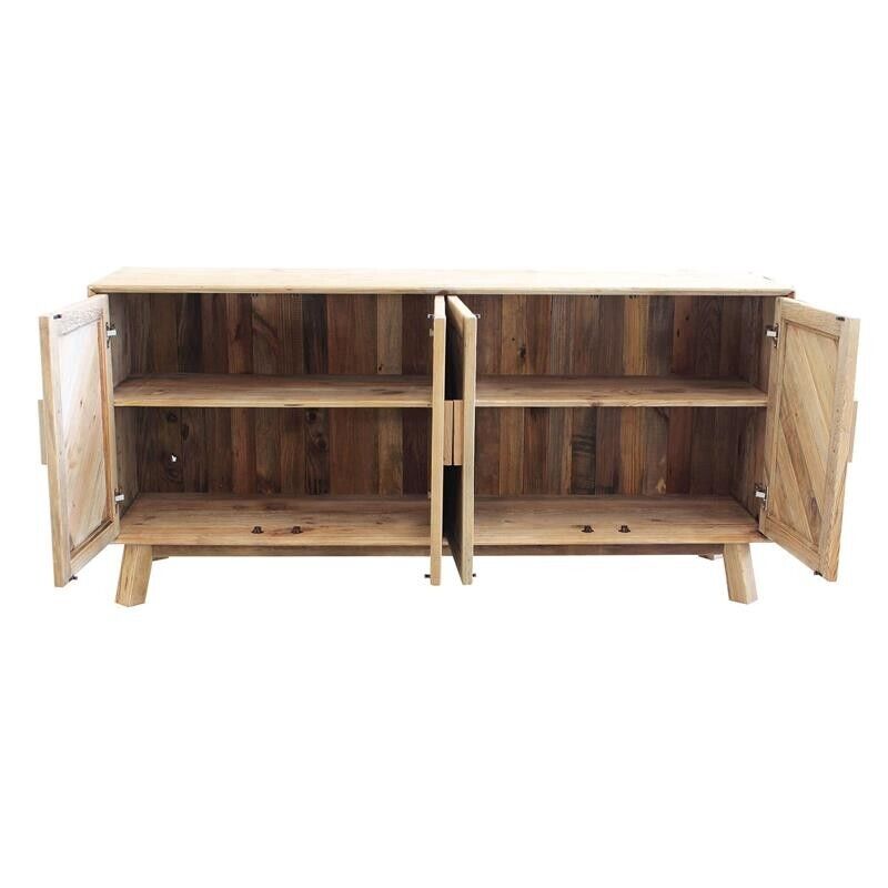 CREDENZA ROLAND IN LEGNO DI PINO RICICLATO 180 X 48 X H 85 CM