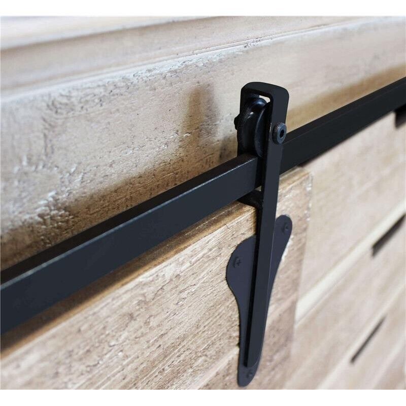 MOBILE COLUM IN LEGNO NATURALE CON ANTA E 4 CASSETTI 124 X 43 X H81,5 CM