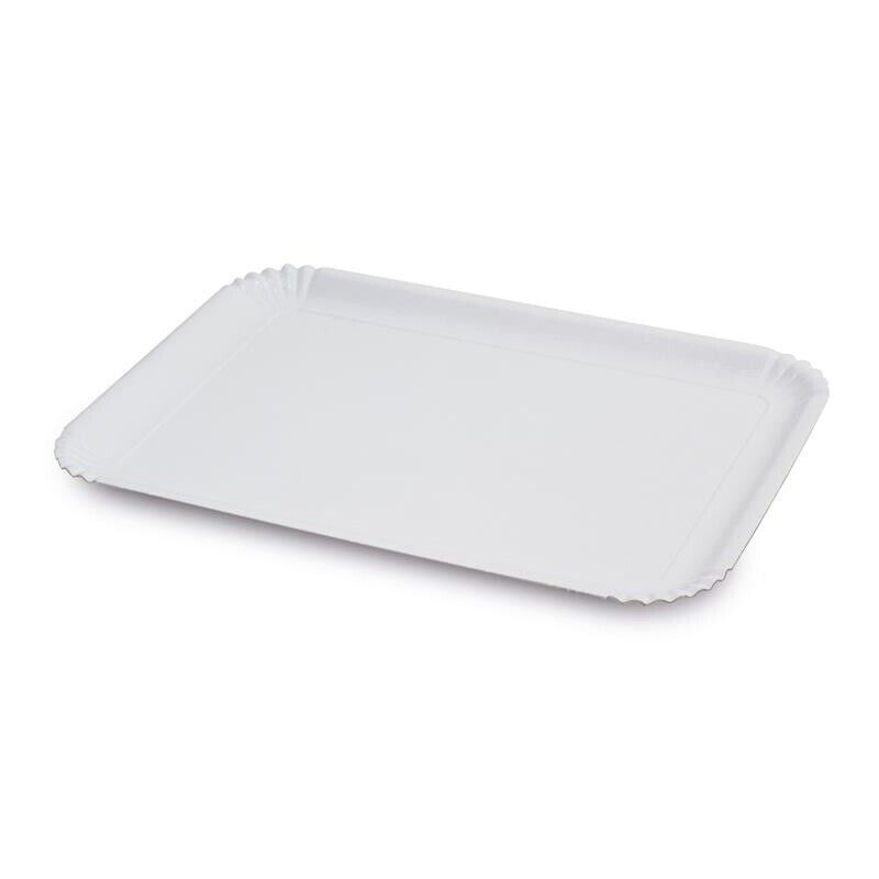 VASSOIO PORTA TORTE BIANCO 23X31CM IN CONFEZIONE DA 3 PZ