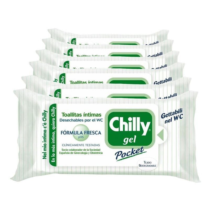 SET 6 CHILLY SALVIETTE INTIME 12 PZ FRESCHEZZA