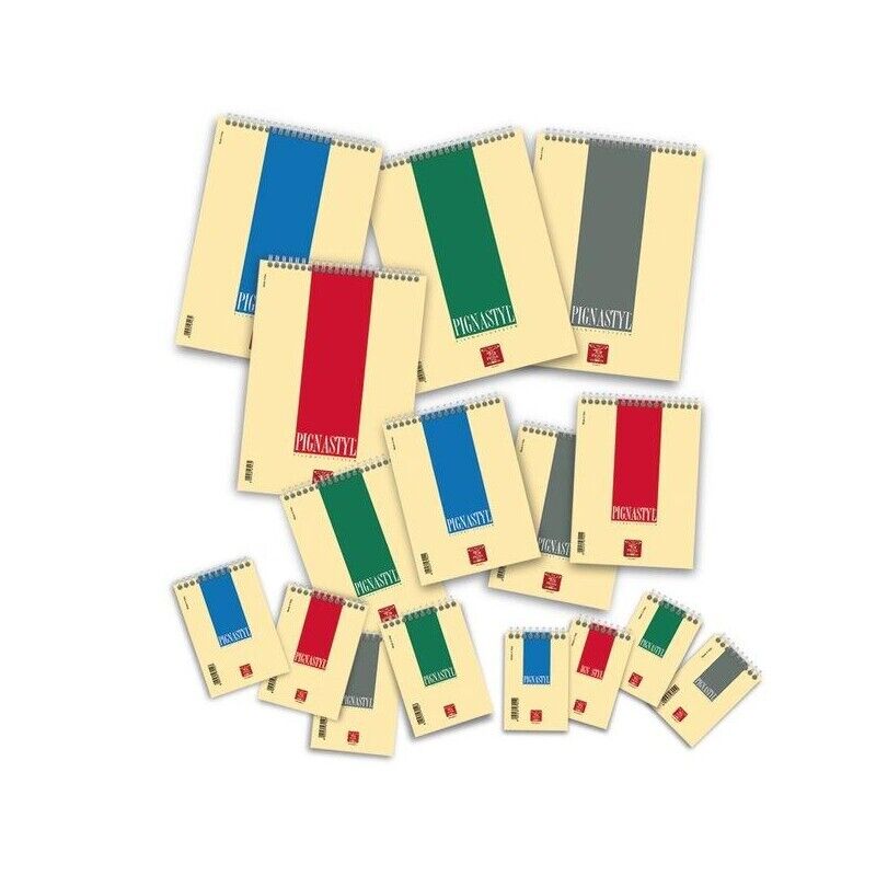 10 BLOCCHI SPIRALATI PIGNASTYL FORMATO A6 DA 60 FOGLI