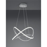 RUBIN LAMPADARIO A SOSPENSIONE A LED 50 CM CRISTALLO CON TELECOMANDO