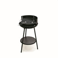 BARBECUE TONDO NERO IN ACCIAIO E METALLO Ø 42 CM H 77 CM