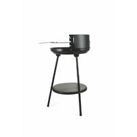 BARBECUE TONDO NERO IN ACCIAIO E METALLO Ø 42 CM H 77 CM