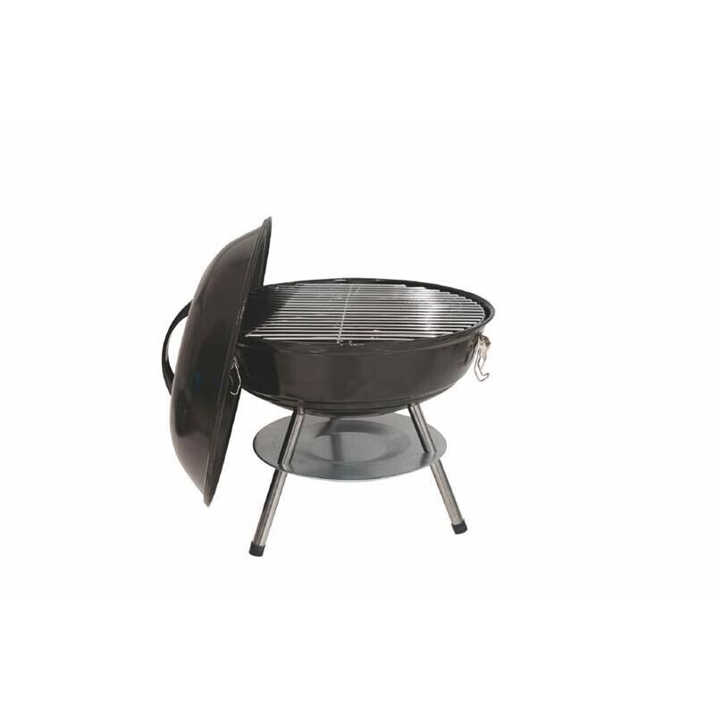 MINI BARBECUE TONDO CON COPERCHIO 35 X H 35 CM NERO