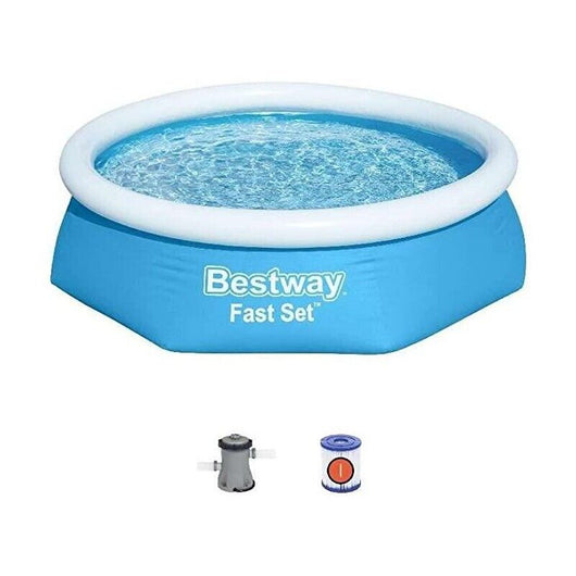 PISCINA GONFIABILE 244 X 61 CM AUTOPORTANTE FUORI TERRA POMPA FILTRO FAST SET