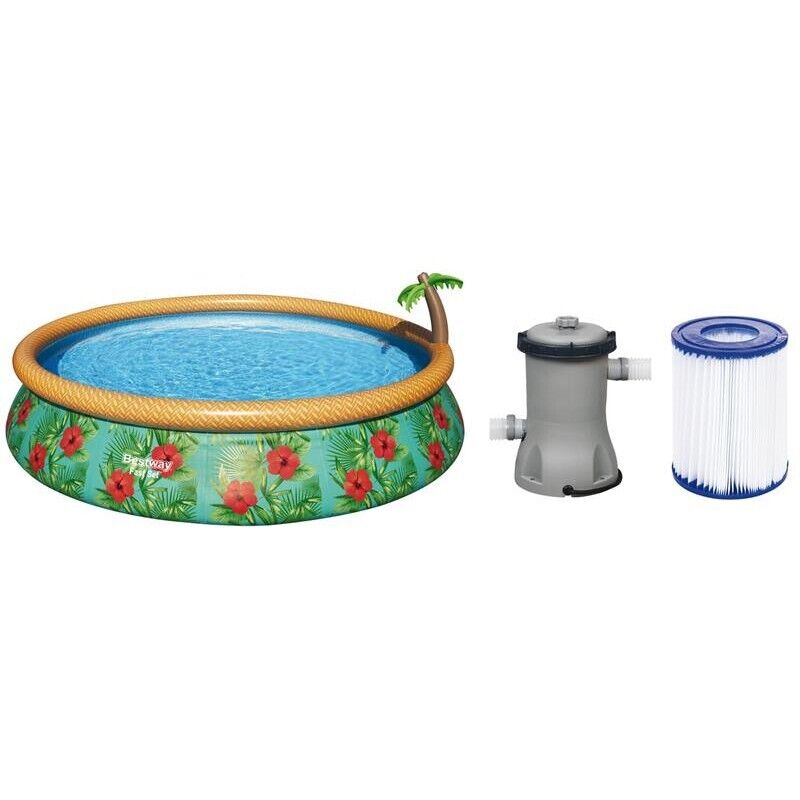 PISCINA GONFIABILE TONDA PALMS 457 X H84 CM