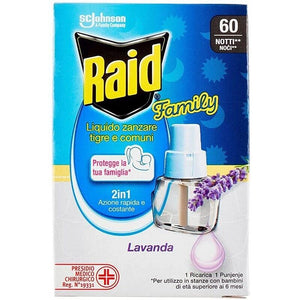 RAID LIQUIDO PER RICARICA ELETTRICA X 60 NOTTI ALLA LAVANDA
