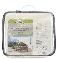 VELA OMBREGGIANTE TRIANGOLARE 5 X 5 X 5 MT IN COLORE BIANCO