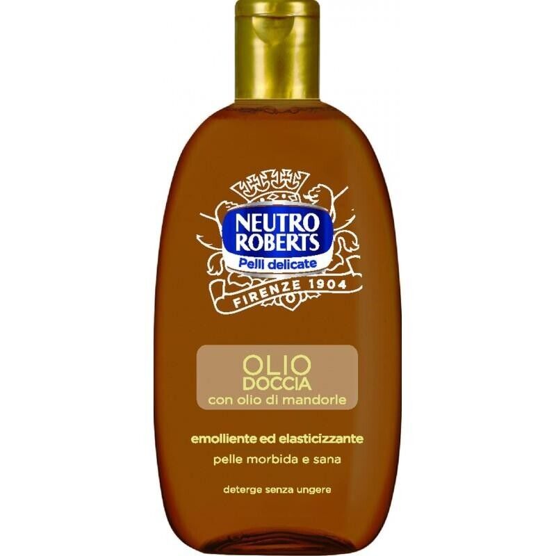 SET 3 CONFEZIONI NEUTRO ROBERTS DETERGENTE OLIO DOCCIA 250ML MANDORLA