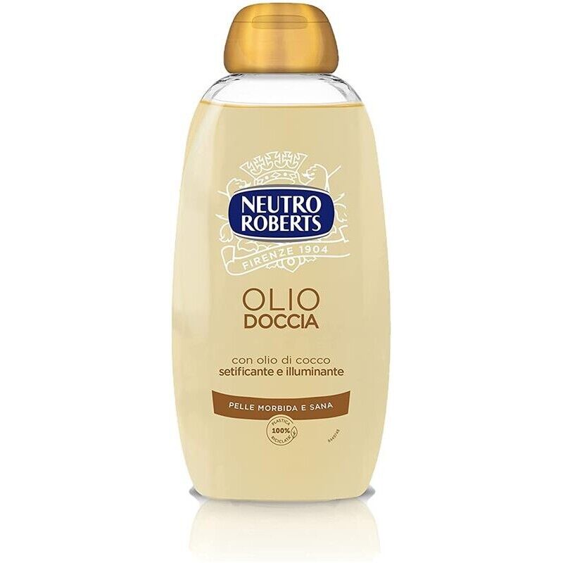 SET 3 CONFEZIONI DI NEUTRO ROBERTS DETERGENTE OLIO DOCCIA 250ML COCCO