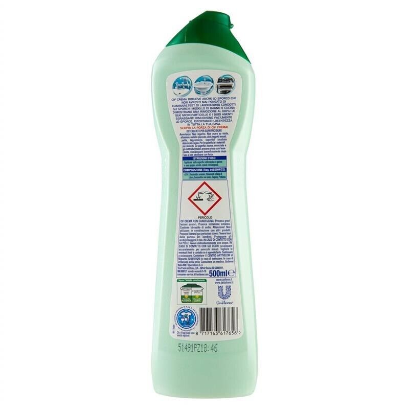 SET 4 CIF CREMA ATTIVA CON MICROPARTICELLE E CANDEGGINA IN FORMATO DA 500 ML