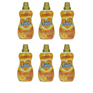 SET 6 FELCE AZZURRA AMMORBIDENTE MON AMOUR ORO E ARGAN 26 LAVAGGI 650 ML