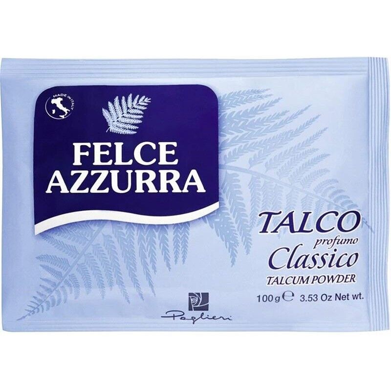 SET 12 CONFEZIONI FELCE AZZURRA TALCO IN BUSTA DA 100 GRAMMI PROFUMO CLASSICO