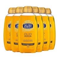 SET 6 NEUTRO ROBERTS DETERGENTE OLIO DOCCIA 250ML CON OLIO ARGAN