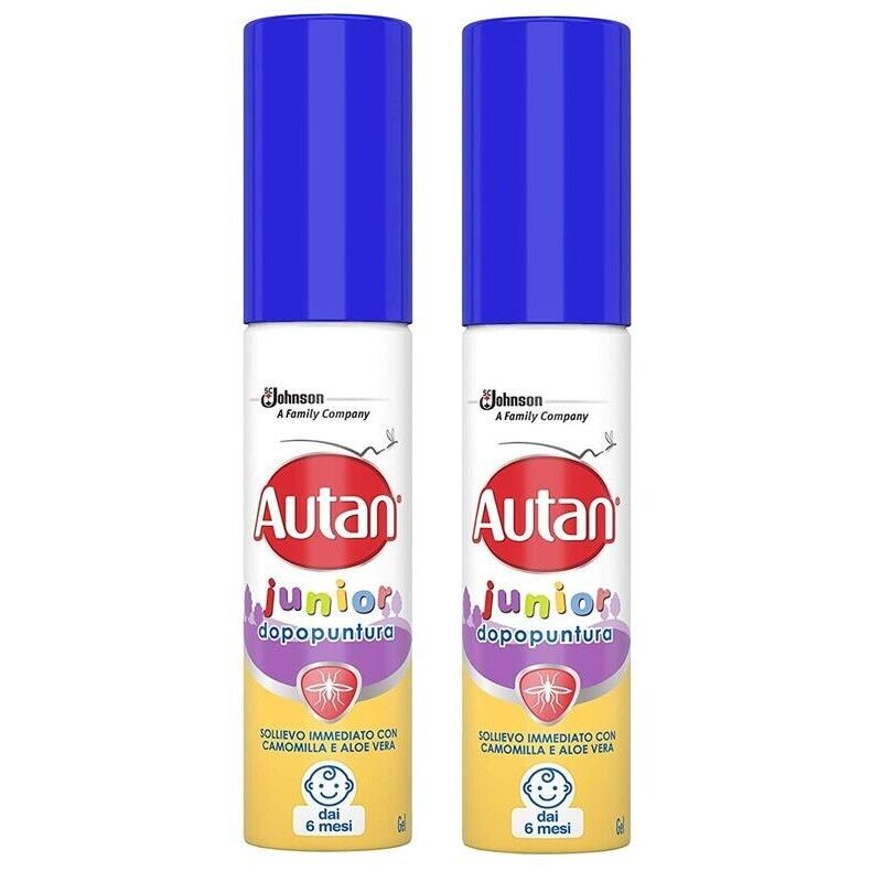 SET 2 CONFEZIONI DI AUTAN SPRAY DOPOPUNTURA ANTIZANZARE JUNIOR 25 ML