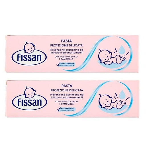 SET 2 CONFEZIONI DI PASTA BABY FISSAN PROTEZIONE DELICATA IN FORMATO DA 100 ML