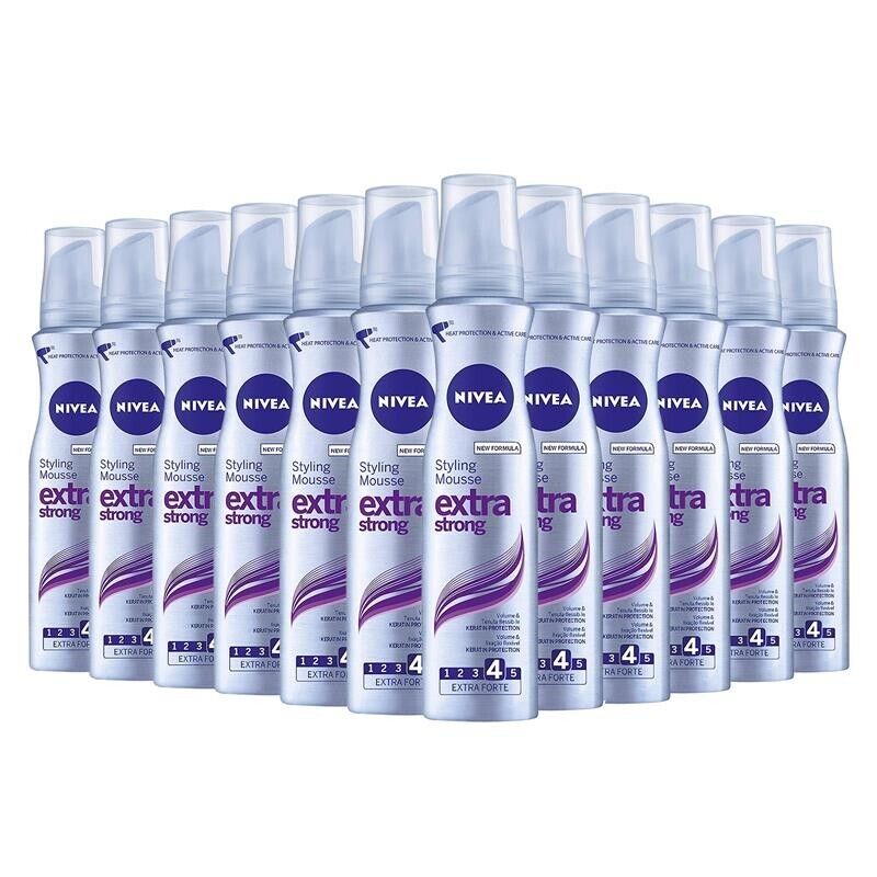 SET 12 CONFEZIONI DI NIVEA SPUMA 150 ML EXTRA STRONG