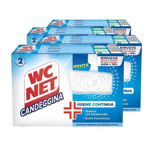 SET 4 WC NET IN CONFEZIONE DA 2 PZ TAVOLETTE IGIENIZZANTI CON CANDEGGINA
