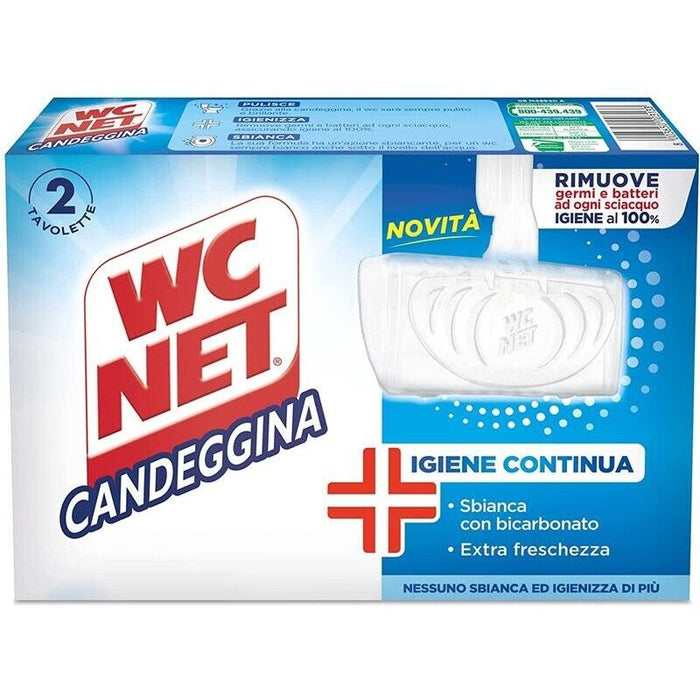 SET 4 WC NET IN CONFEZIONE DA 2 PZ TAVOLETTE IGIENIZZANTI CON CANDEGGINA