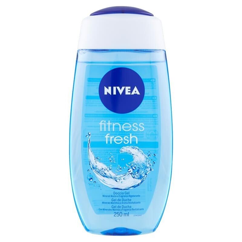 SET 3 CONFEZIONI DI NIVEA DOCCIA GEL 250 ML FITNESS