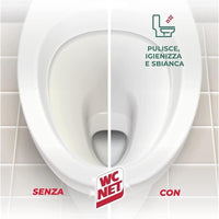 SET 4 WC NET IN CONFEZIONE DA 2 PZ TAVOLETTE IGIENIZZANTI CON CANDEGGINA