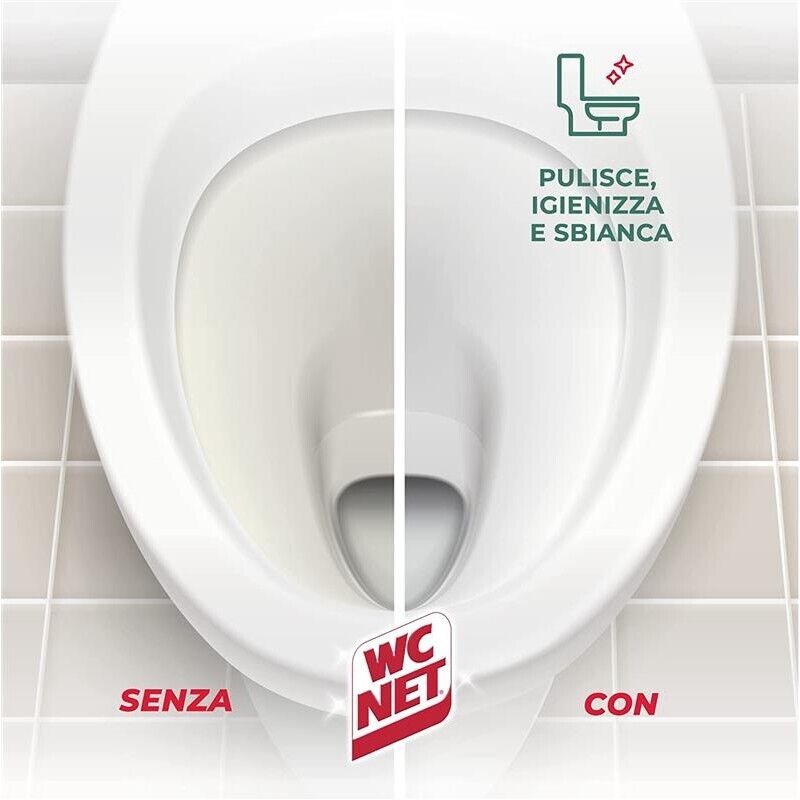 SET 4 WC NET IN CONFEZIONE DA 2 PZ TAVOLETTE IGIENIZZANTI CON CANDEGGINA