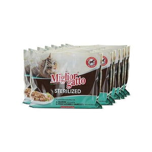 SET 12 MIGLIOR GATTO STERILIZED BOCCONCINI IN GELATINA 4 X 85 GR