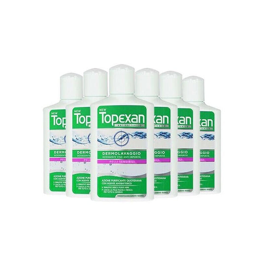 SET 6 CONFEZIONI DI TOPEXAN DETERGENTE LIQUIDO PER PELLI SENSIBILI DA 150 ML