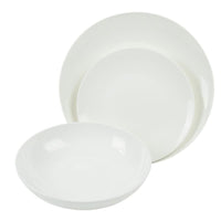 SERVIZIO DI PIATTI GINEVRA IN SET DA 18 PEZZI COLORE BIANCO