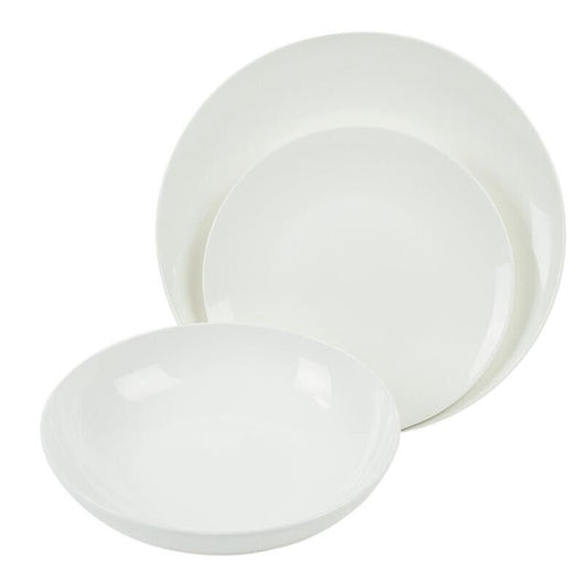 SERVIZIO DI PIATTI GINEVRA IN SET DA 18 PEZZI COLORE BIANCO