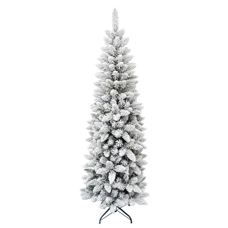 MAURY'S ALBERO DI NATALE EXTRA SLIM 210 CM INNEVATO