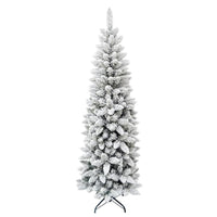 MAURY'S ALBERO DI NATALE EXTRA SLIM 210 CM INNEVATO
