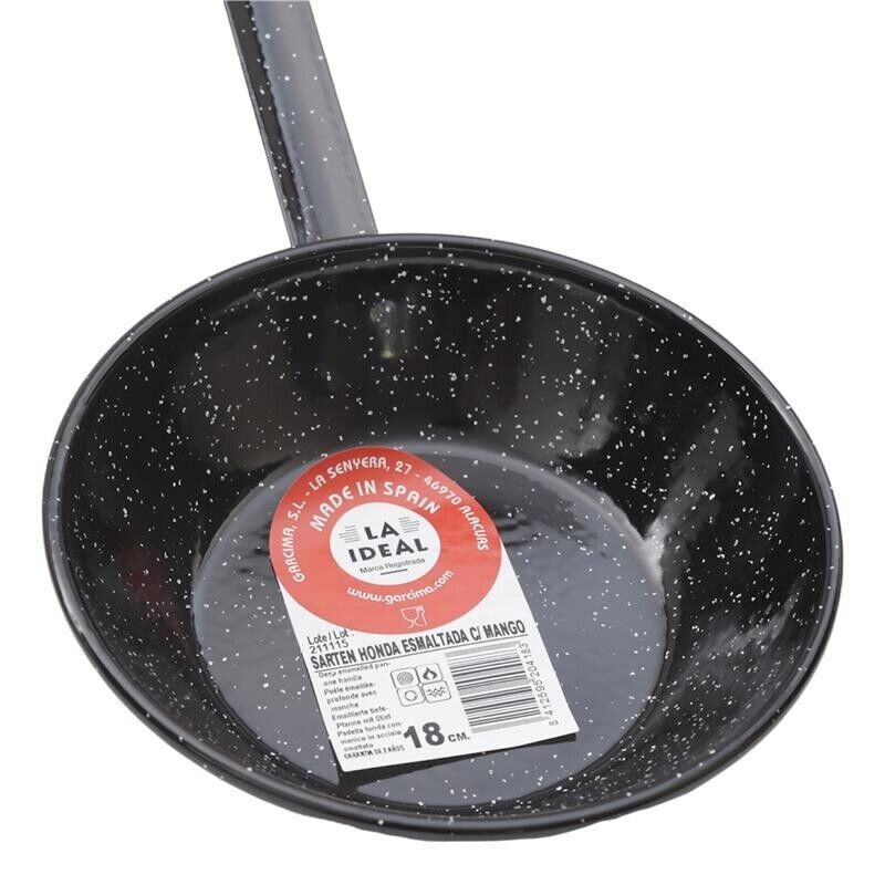 PADELLA VALENCIANA MODELLO PAELLA CON MANICO E DIAMETRO DA 18 CM