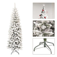 MAURY'S ALBERO DI NATALE EXTRA SLIM 210 CM INNEVATO