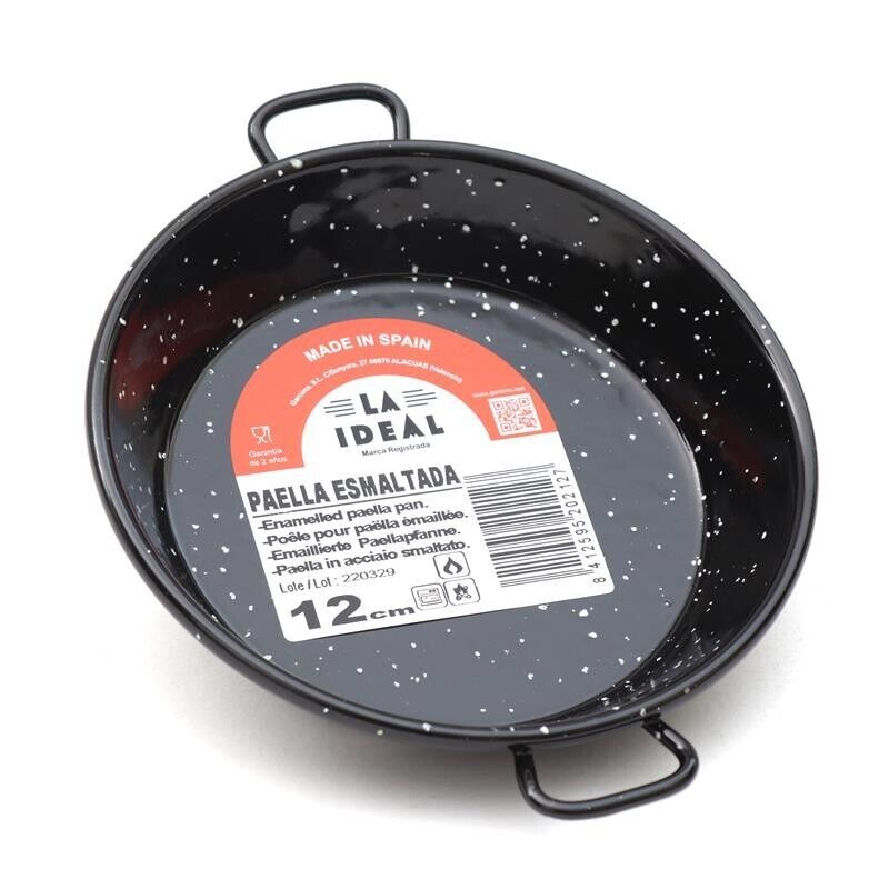 PADELLA VALENCIANA MODELLO PAELLA CON MANICI E DIAMETRO DA 12 CM