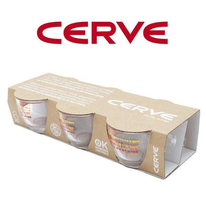 SET 6 TAZZINE LOOK CAFFÈ ESPRESSO REALIZZATE IN VETRO