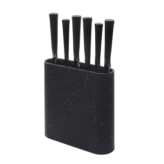 MAURY'S CEPPO CON 6 COLTELLI SMART DA CUCINA IN COLORE NERO