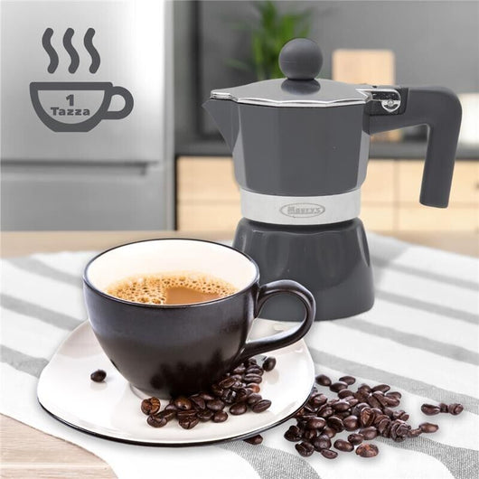 MAURY'S CAFFETTIERA CROMATICA CON CAPIENZA 1 TAZZA IN COLORE ASSORTITO