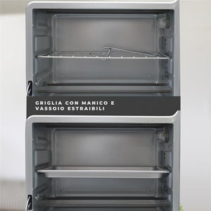 HIGH-TECH FORNO ELETTRICO VENTILATO 1600W CON CAPIENZA DA 28 LT