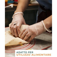 MAURY'S GUANTI MONOUSO IGIENICI IN POLIETILENE ALTA DENSITA' 400 PZ