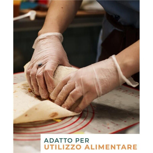 MAURY'S GUANTI MONOUSO IGIENICI IN POLIETILENE ALTA DENSITA' 400 PZ