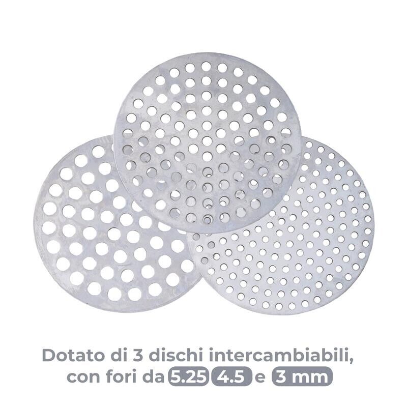 MAURY'S SCHIACCIA PASSATELLI IN ALLUMINIIO CON 3 DISCHI