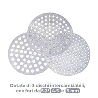 MAURY'S SCHIACCIA PASSATELLI IN ALLUMINIIO CON 3 DISCHI
