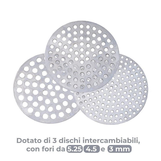 MAURY'S SCHIACCIA PASSATELLI IN ALLUMINIIO CON 3 DISCHI